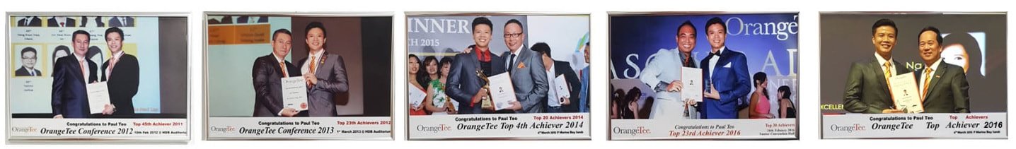 Career recognition photograph published on Paul’s website
